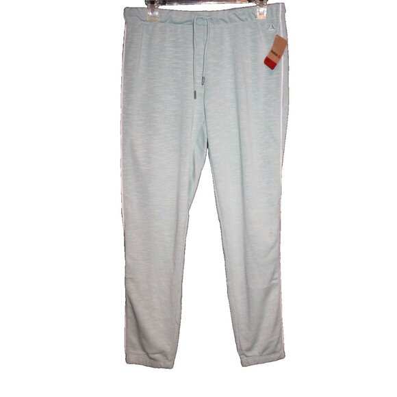 Reebok Cuffed Training Women's Athleisure Fleece Pant Size S Seafoam Green NEW - Picture 1 of 2
